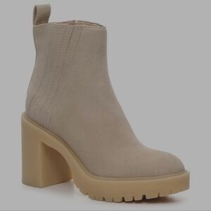 Women's Cream Ankle Boots